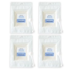 디어플레이스 스노우파우더 인공눈 눈가루 매직스노우 100g + 스푼, 4세트