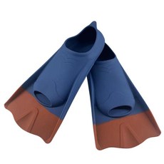 한행 숏오리발 수영장 실리콘 스노클링 롱핀 스노쿨링, 로열블루