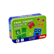 duoqu 兒童益智玩具 表情配對積木 親子互動遊戲, 鐵盒變臉魔方, 1個