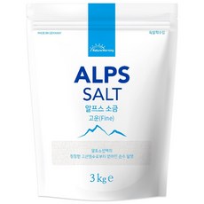 네이처모닝 알프스 소금 3kg 고운입자, 1개