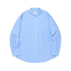 LEE 하우스 로고 포플린 셔츠 블루 LE2501SH02BL 124036