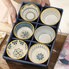 Qiaokao 빈티지 노르딕 공기 6개입, 6개, 오렌지