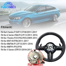 BMW F01 F22 M2 F87 X5 알칸타라 스티어링 휠 전체에 적합합니다., 02 M logo