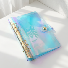 오로라 홀로그램 6공 바인더 다이어리 커버, 1개, 홀로그램A5커버