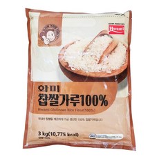화미 국산 찹쌀가루 100%, 3kg, 1개