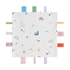 해외 AmazingM 아기 태그 애착 담요 태그가 있는 감각 3-12개월 남아 및 여아용 도트 뒷면 태기 무지개 미국매장정품+ 1710953, .0003.고슴도치와 달팽이.