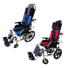 【海夫健康生活館】富士康 機械式輪椅(未滅菌) 晉宇 AB氣壓式仰躺 鋁輪椅, 1個, AB1820,藍色