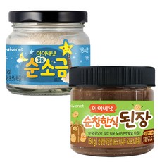 아이배냇 아기된장 이유식 소금 된장 순한양념 2종 세트, 150g, 1개
