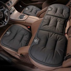 GLE 벤츠 방석 쿠션 승용차 E300 GLC300 GLE450 C260, 1개, 벤츠 앞뒤 3종 세트 검정