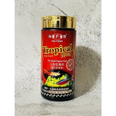 魚寶妹水族 Tropical 巧必可 海豐 小型魚專用免疫揚色飼料 孔雀魚燈科魚飼料 細碎粒 漸沉性150g, 1個
