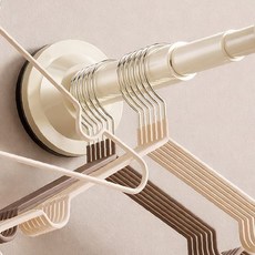 옷걸이대 옷걸이행거 아이보리톤 벽고정행거 실버톤 조립식, 화이트