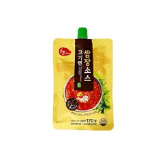 우리식품 고기엔 쌈장소스 170g 파우치형, 1개