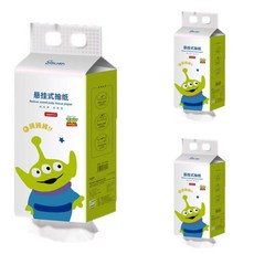 三眼仔懸掛式抽紙1080張家用掛壁式面巾紙，可濕水衛生紙餐巾紙厠紙, 1個, 三眼仔懸掛抽紙（270抽）,1提