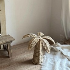 잔디 꽃 장식품 인테리어 스타일 코코넛 나무 조경 사진 소품 선물, 기본, 2. Beige