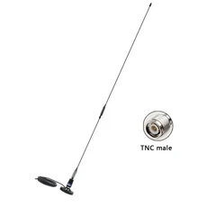 330~350Mhz 옴니 고이득 15dBi 수신기 신호 발진기 스프링 FM UHF 무선 안테나, 02 TNC male