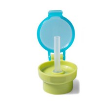 台灣24H速發 F4寶寶必備 寶特瓶吸管蓋 兒童防嗆 防灑 吸管蓋 飲料瓶口替換蓋 吸管蓋, 1個, 綠色