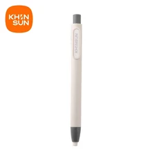 KHINSUN 프레스 개폐식 연필 지우개 교정 용품 펜 스타일 고무 쓰기 편지지, 04 Grey Eraser