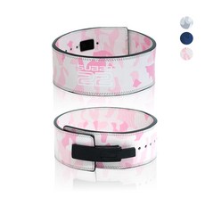 SUB22 파워 헬스 리프팅 아이언버클 레버 벨트, 카모핑크, 1개