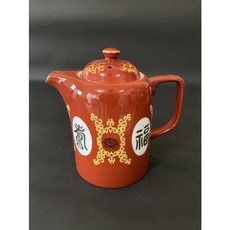 東昇瓷器 大同強化瓷器 福壽無疆大茶壺, 1個, 6016PL瓶直徑9.7高12容量600