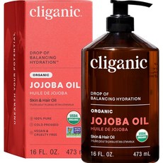 클리가닉 오가닉 호호바 오일 16oz 대용량 보습 케어 페이스 헤어 바디 멀티 오일, 1개, 473ml