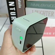 臺灣出貨 無墨打印標簽機 藍牙打價格標簽標識姓名 P15便攜熱敏打印機 藍芽打印機, 1個, P15綠色（GREEN)