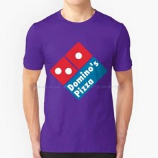 100% 면 후드티 티셔츠 도미노 피자 상품 베스트 셀러, 1개, 130) M-Tee-Purple - M
