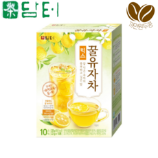 담터 꿀유자차10개 유자과육듬뿍, 22g, 10개입