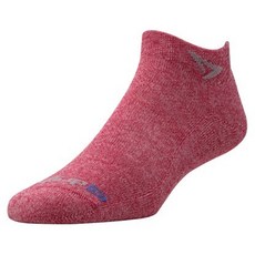 DryMax Run 輕量跑襪 路跑 馬拉松 運動襪, 紅短襪,S, 1個