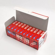 평화 평화 크립 사무용 클립 (낱개10갑세트)