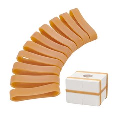 14개 고무 밴드 패스닝 벨트 세라믹 공예 몰드 바인딩 샌디 브라운 96x11mm