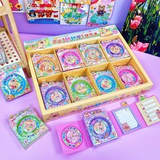 異形卡通便利貼便簽本 創意留言記事本 備忘錄 附吊飾, 1個, 卡皮巴拉幸運轉轉便利貼【隨機一本】