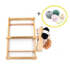 위빙룸 스탠딩 직조틀 위빙틀직조기 미니베틀 감성취미, 1개, 위빙룸 25 체험세트포함