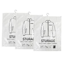 정장 드레스 재킷용 옷용 진공 보관 절약 공간 걸기 가방, 3 Pa S(70X90cm)