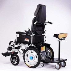 전동 휠체어 안장 뒷좌석 연결 보호자 탑승 카트 발판