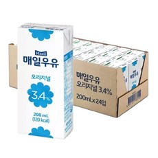 매일우유 멸균 오리지널 200ml 24개