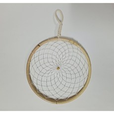 [소품팩토리]20cm 스트랩 일체형 라운드 라탄링 마크라메 라탄틀 프레임 썬캐쳐 자개 모빌 diy 드림캐쳐만들기