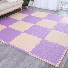 접이식토퍼 단단한 슈퍼싱글 매트리스 바닥 손님용 거실, 1cm, 베이지+퍼플