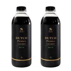 [시슬로우] 프리미엄 디카페인 콜드브루 원액 더치커피, 2개, 1개입, 1L