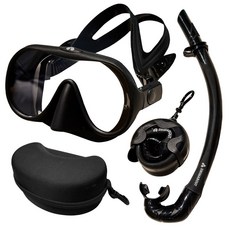 스윔어바웃 언더워터 스노쿨링 물안경 마스크, 블랙(UW-SNK-BK)