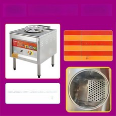 전기찜기 스텐 만두 찜솥 뷔페 증숙기 찜통 분리형, 가스 벌집관 미포함 전기 불필요 4구멍, 기본 색상