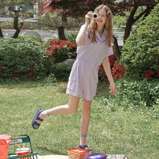 플레이블 P_LABEL 셔츠카라 하프 점프수트 MW4MO801