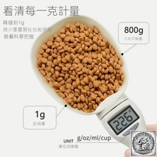Deluxe Pet Supplies 寵物電子飼料量勺 精確到1g, 1個