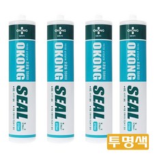 오공 무초산 실리콘 SS900 투명색, 4개