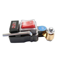 【正品貨 附電子發票】 可旋轉防水汽車電瓶斷電開關12V24V正負極通用純銅加厚防漏電開關, 含電壓錶旋轉純銅正負極通用11-19mm, 1個