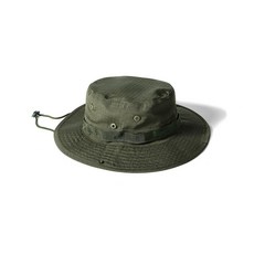 可調節式 登山帽 戶外休閒帽 遮陽帽 BOONIE HAT 迷彩奔尼帽, 軍綠