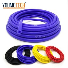 호스 옐로우 범용 블랙 실리콘 진공관 레드 3mm/4mm/6mm/8mm 블루 튜브, 없음, 12)ID 6mm Blue, 1개