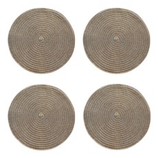 Yeneo Afternoon經典圓形餐桌墊 4入, 米色