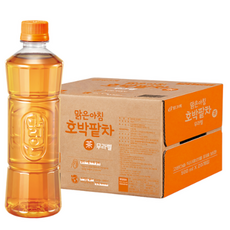 빙그레 맑은아침 호박팥차 무라벨, 500ml, 40개