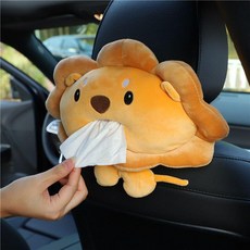 써니글로벌 차량용휴지케이스 휴대용, 1개, 귀여운 사자 티슈