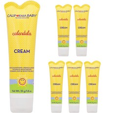 CALIFORNIA BABY 加州寶寶 臉部與身體金盞花兒童乳霜, 6個, 51g